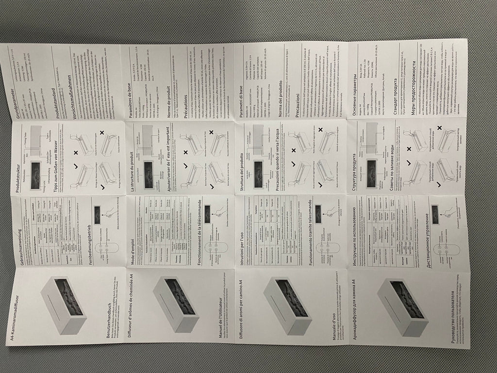 LED Fireplace Flame Humidifier & Aroma Diffuser